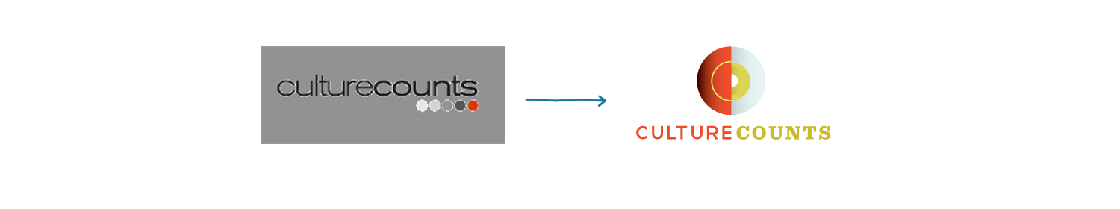 Culture Counts old logo to new logo