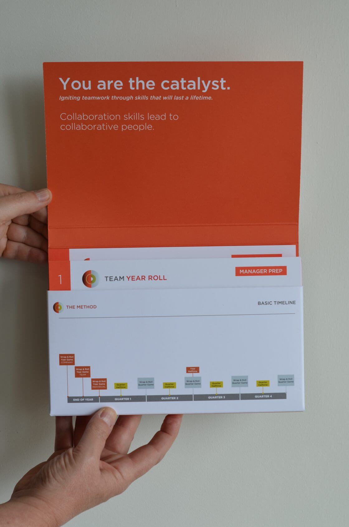 Culture Counts packaging interior booklet, open