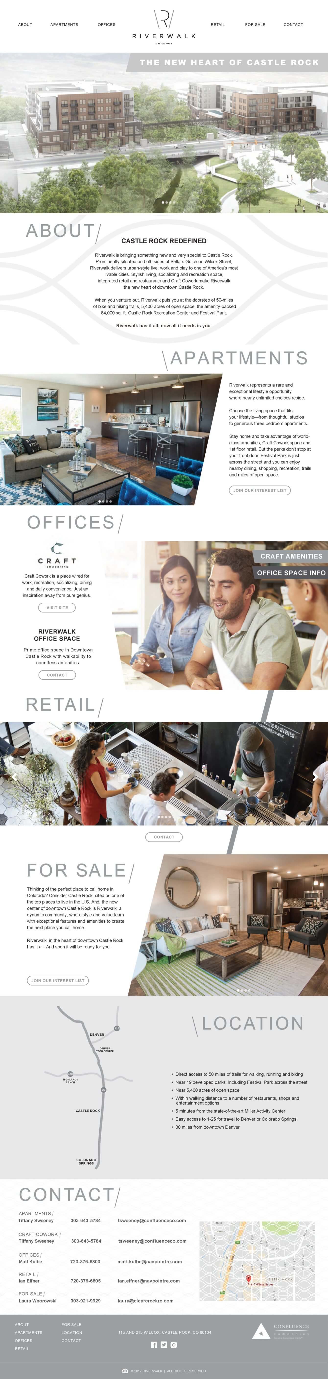 Riverwalk Landing Page