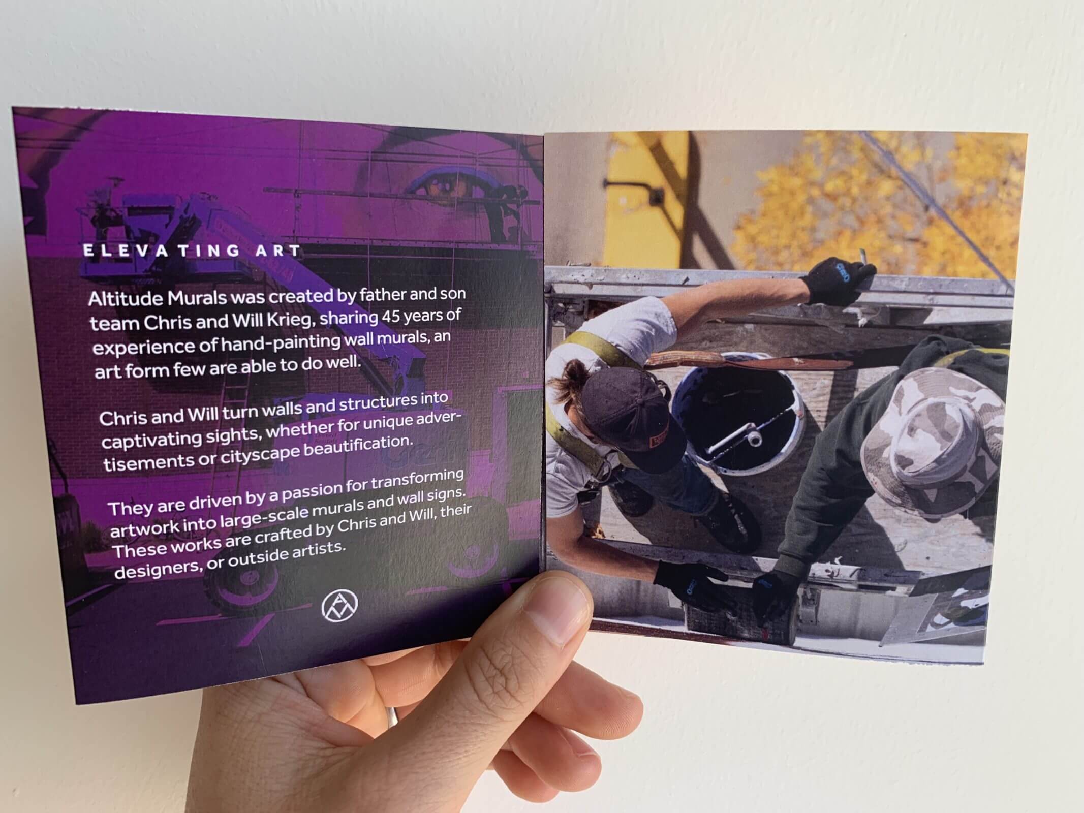 Altitude Murals-Four Panel Square Brochure - inside flaps
